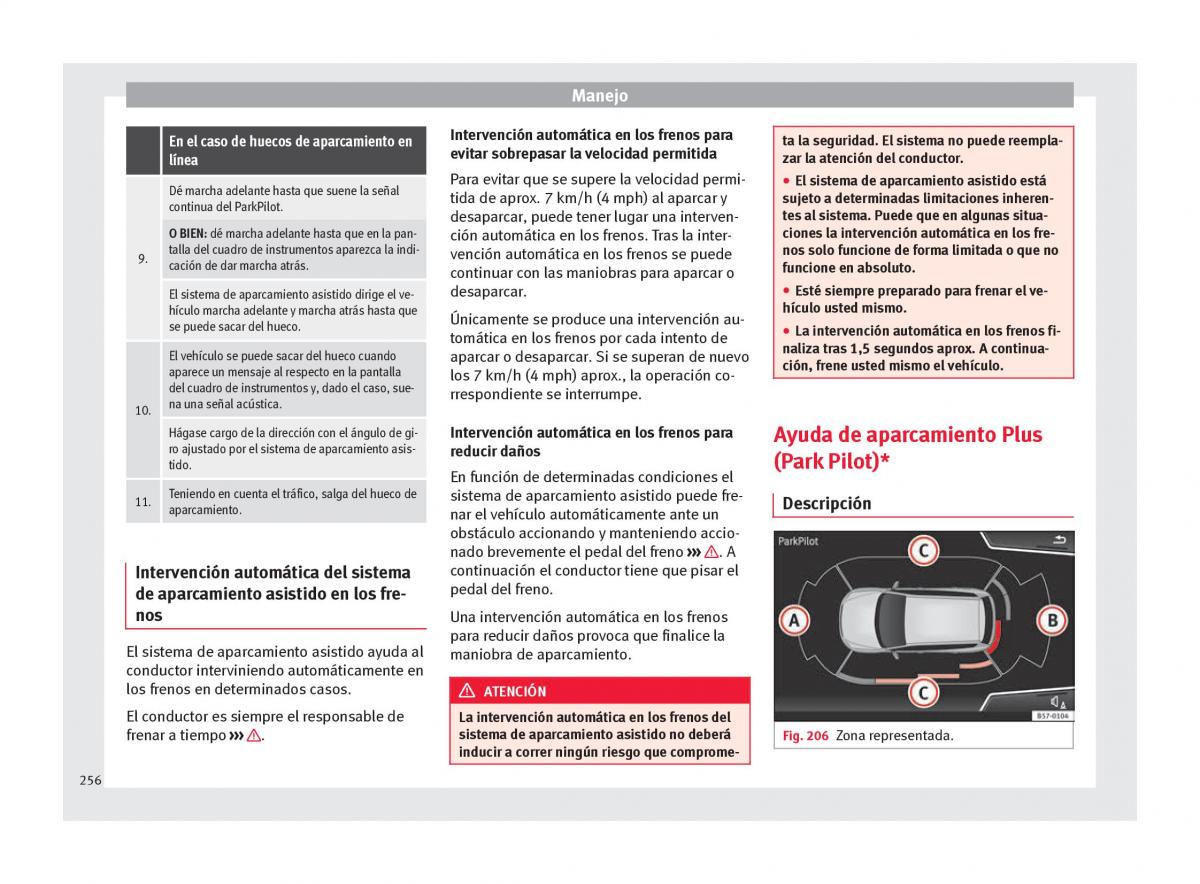 Seat Ateca manual del propietario / page 258