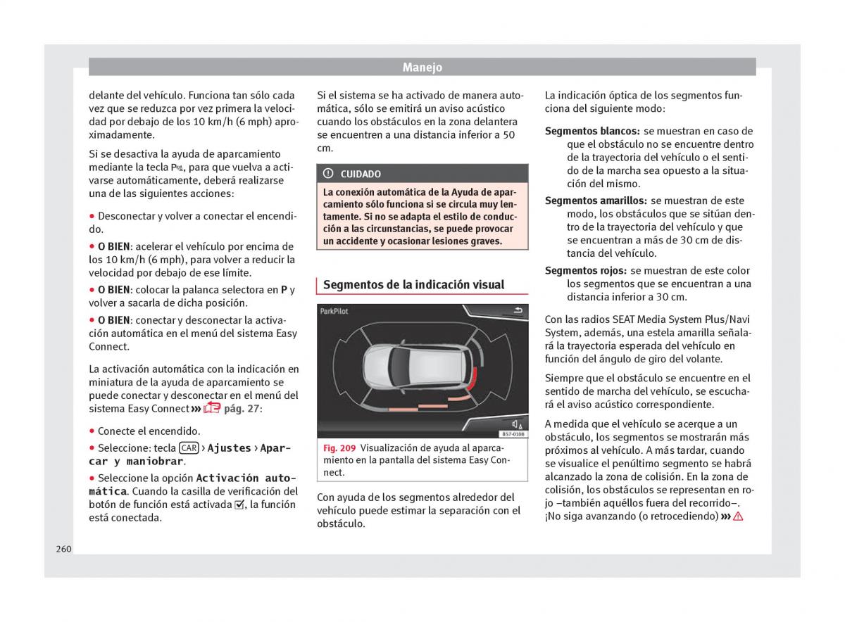 Seat Ateca manual del propietario / page 262