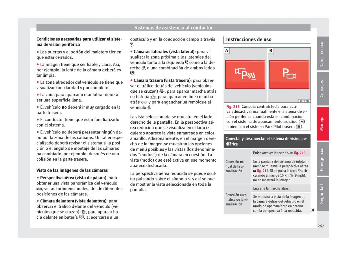 Seat Ateca manual del propietario / page 269