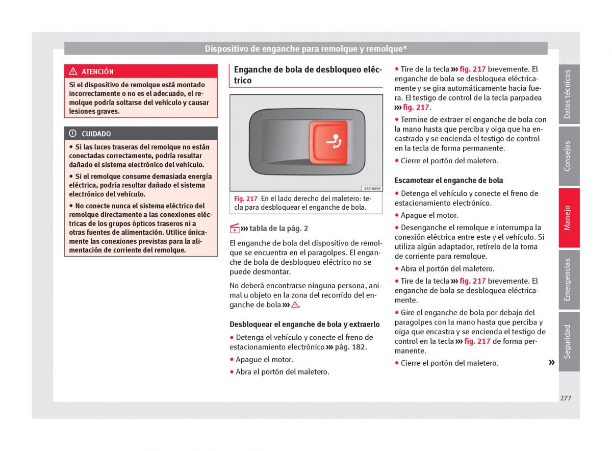 Seat Ateca manual del propietario / page 279