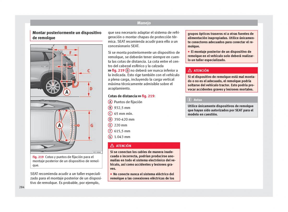 Seat Ateca manual del propietario / page 286