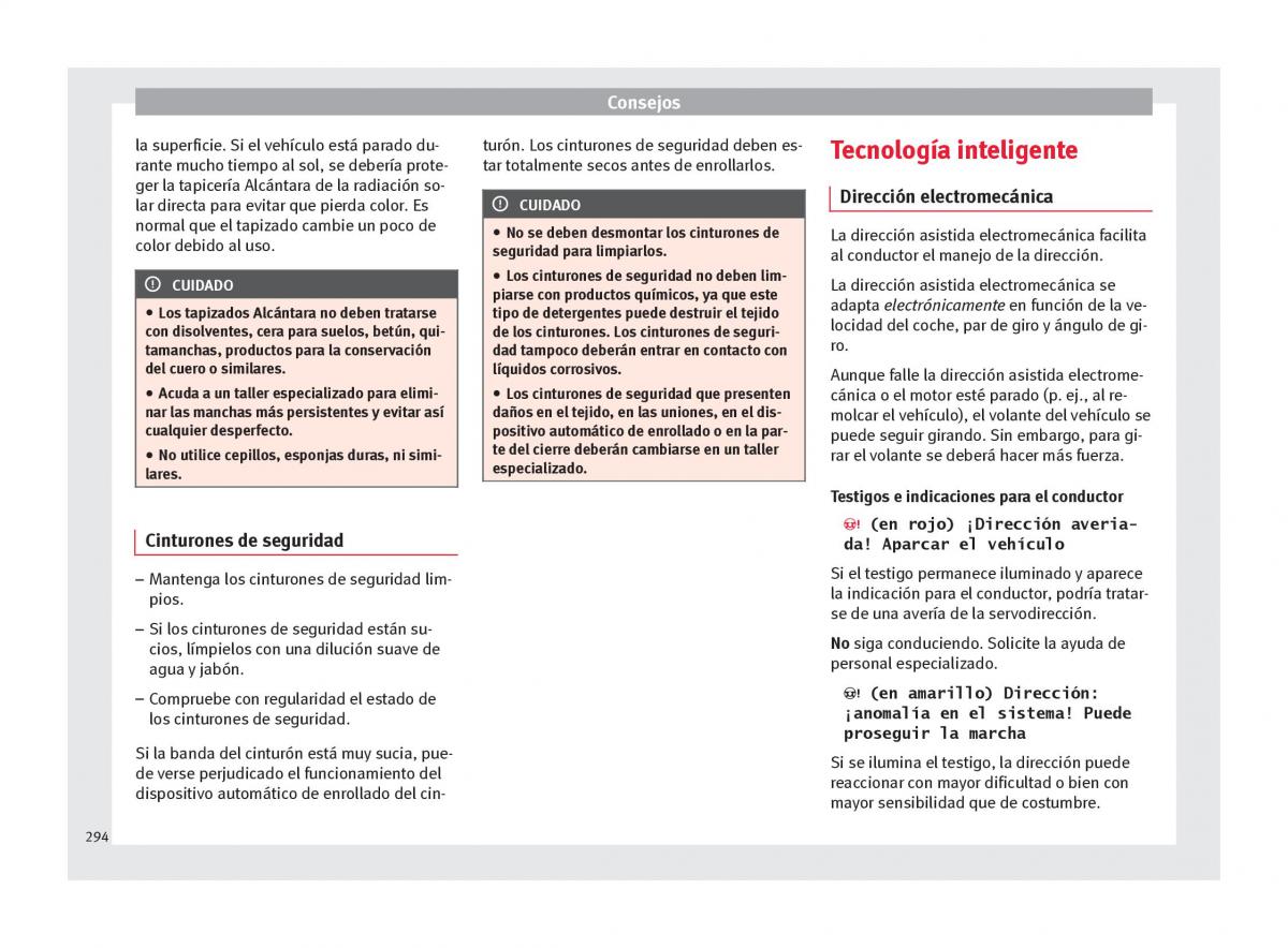 Seat Ateca manual del propietario / page 296