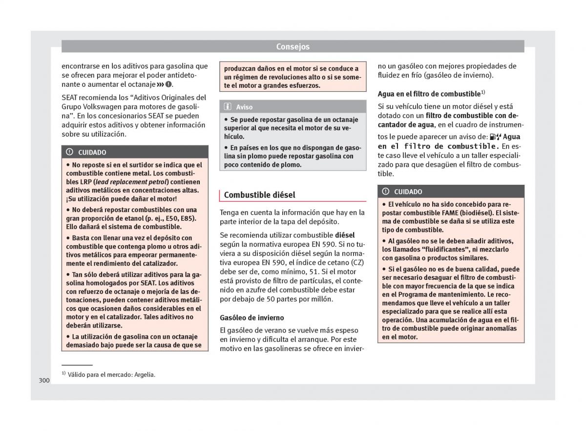 Seat Ateca manual del propietario / page 302