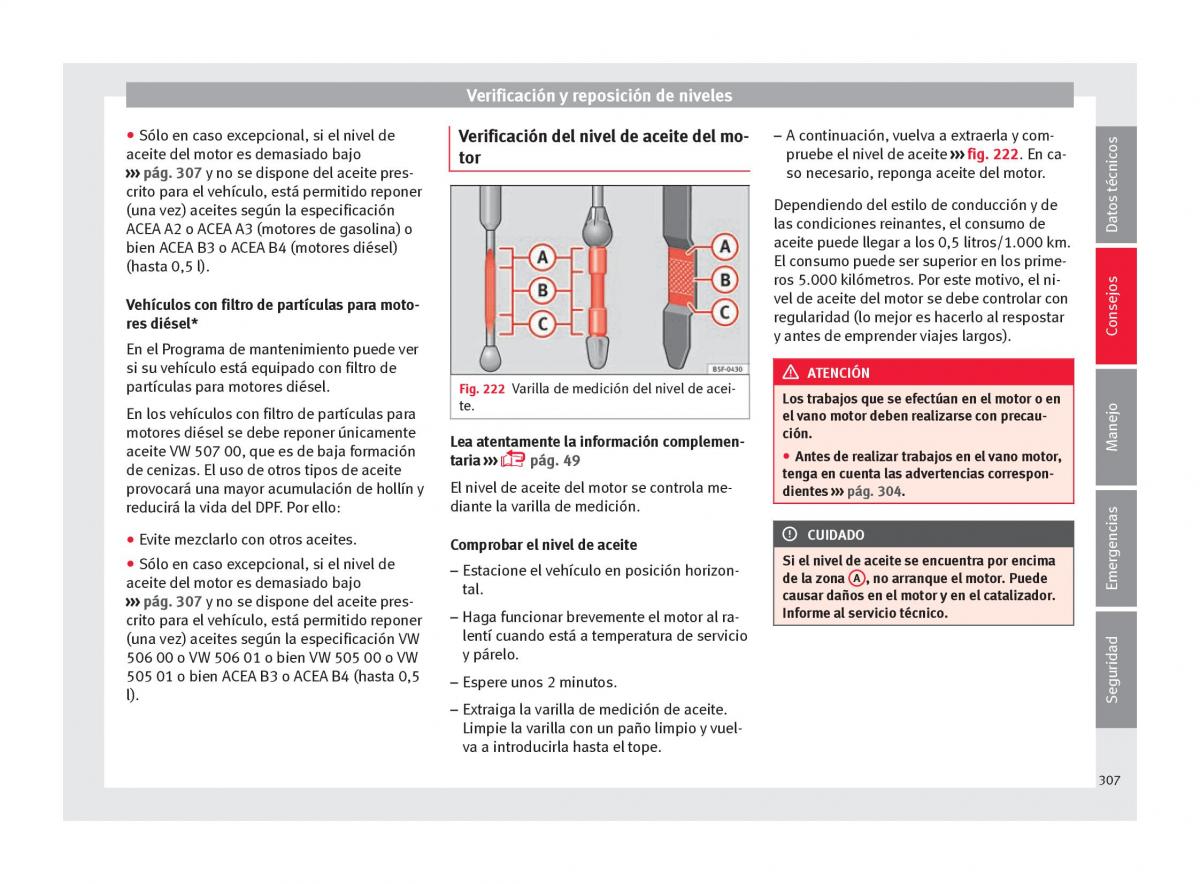 Seat Ateca manual del propietario / page 309