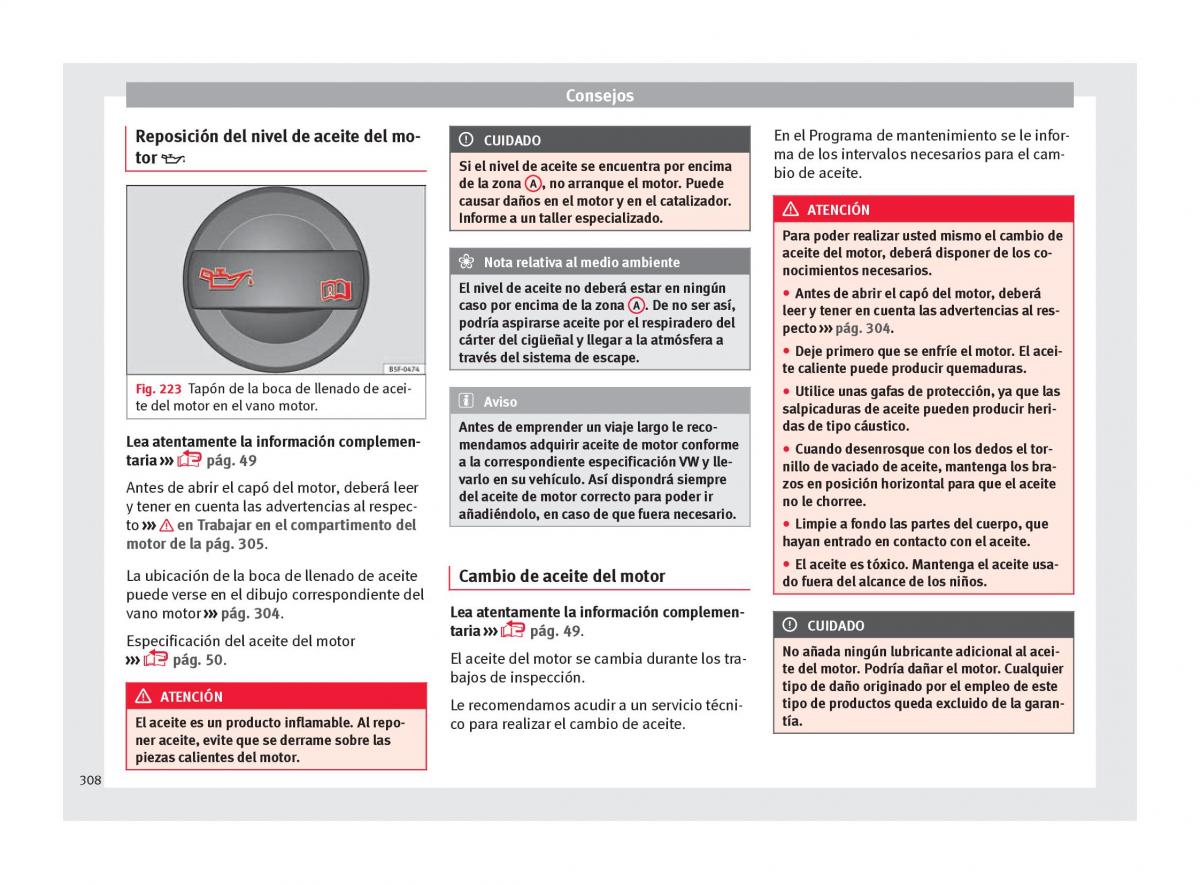 Seat Ateca manual del propietario / page 310