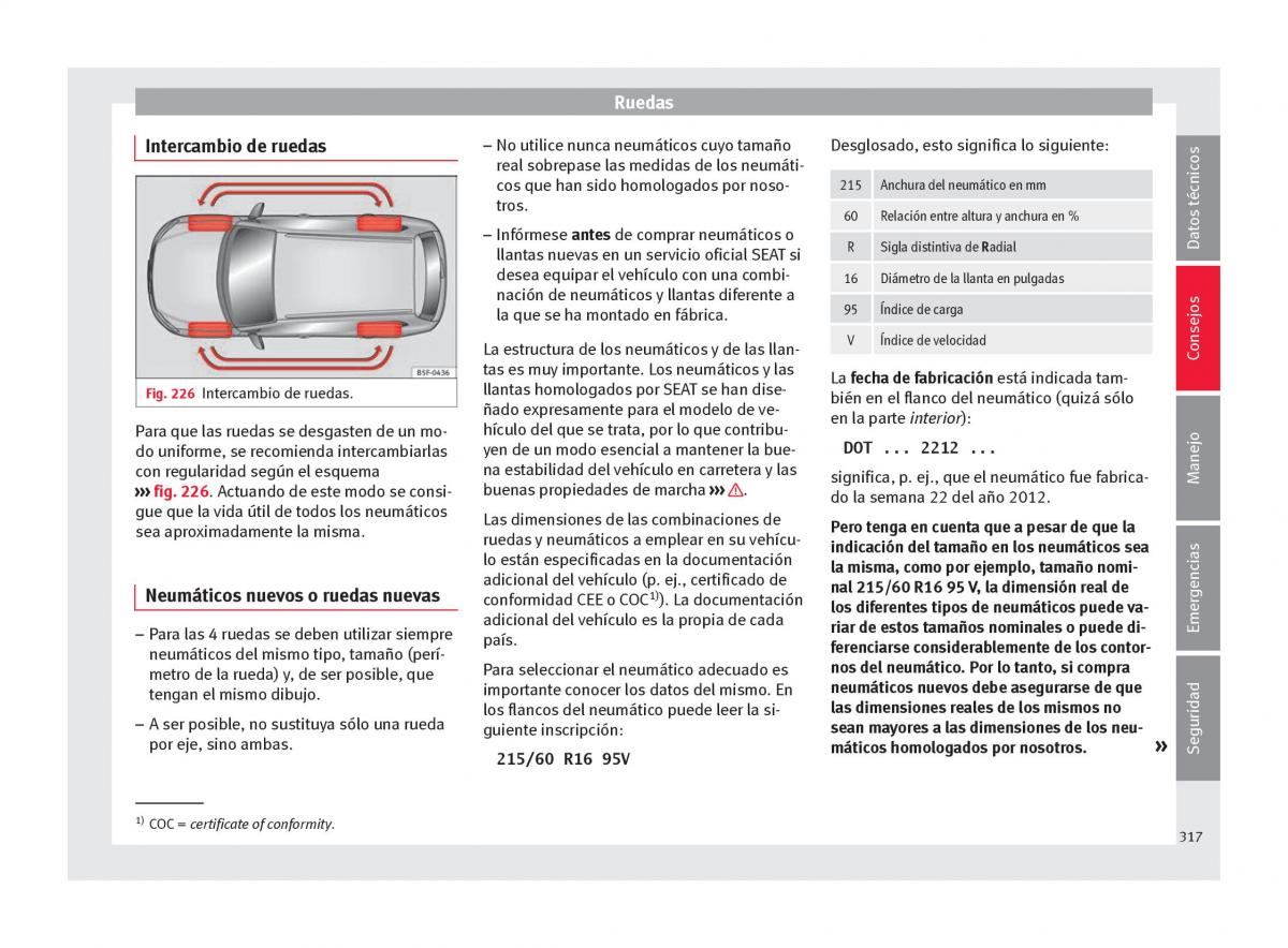 Seat Ateca manual del propietario / page 319