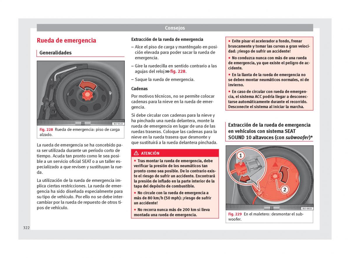 Seat Ateca manual del propietario / page 324