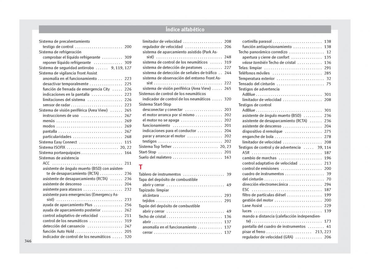 Seat Ateca manual del propietario / page 348