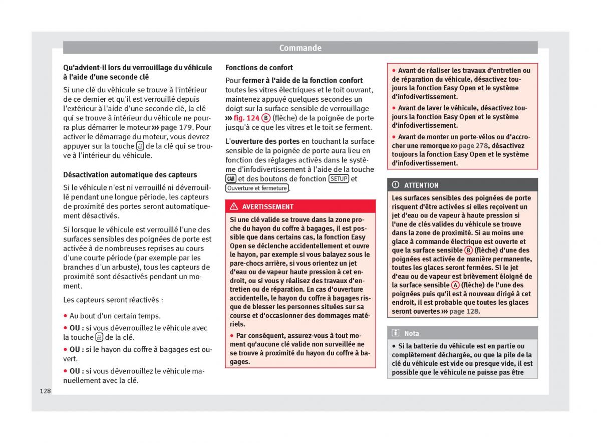 manuel du propriétaire  Seat Ateca manuel du proprietaire / page 130