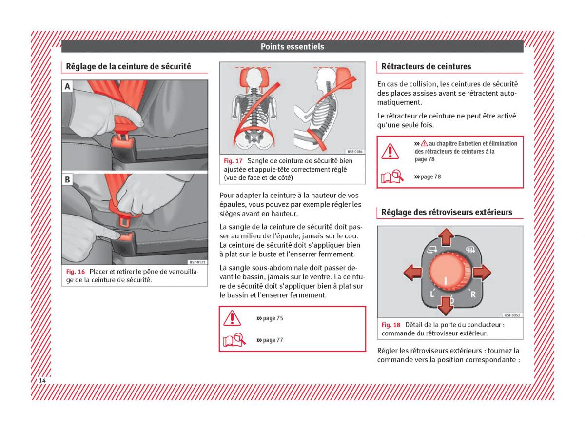 Seat Ateca manuel du proprietaire / page 16