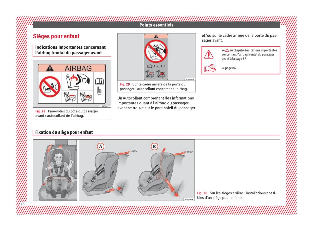 Seat Ateca manuel du proprietaire / page 20