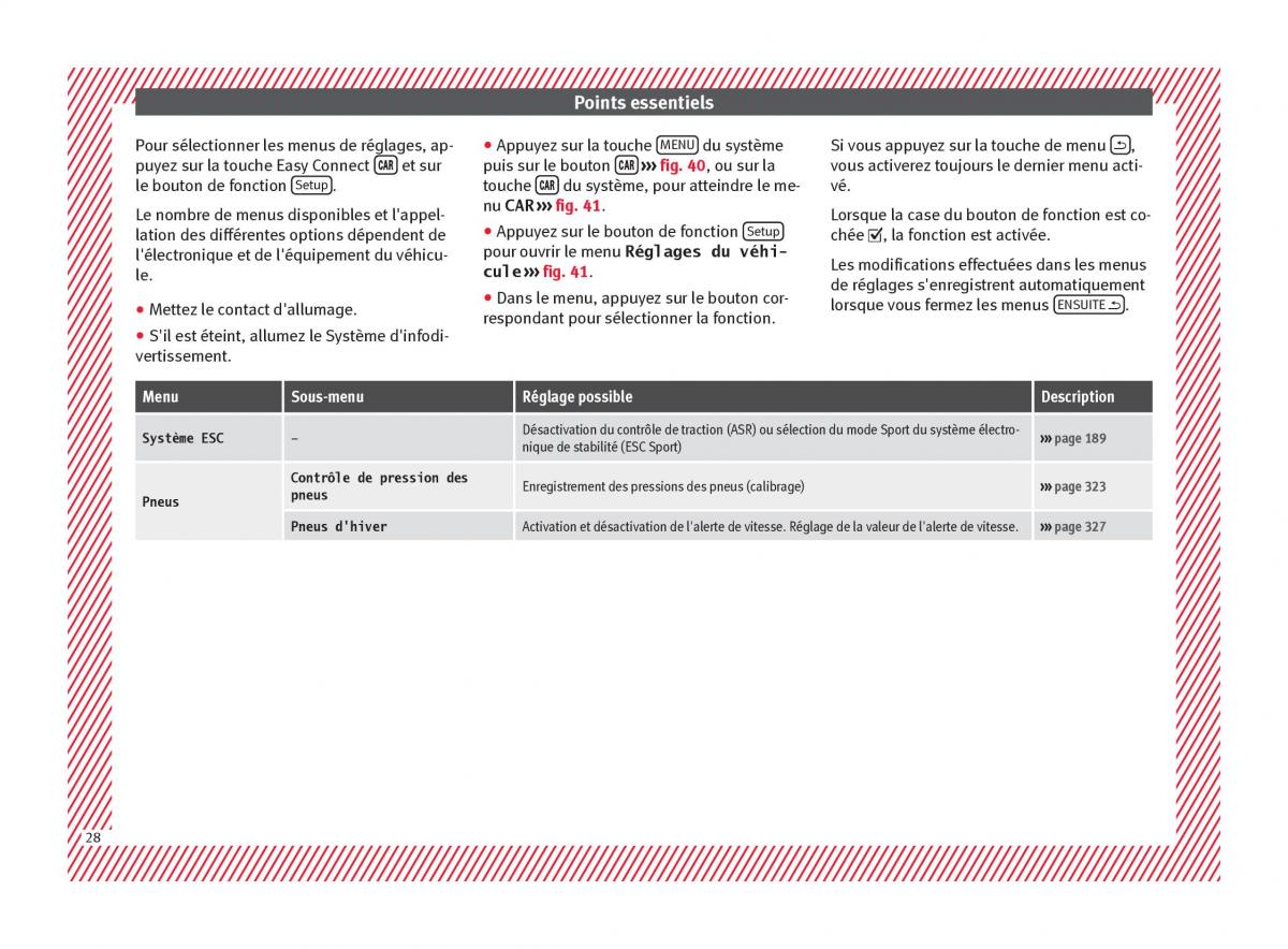 manuel du propriétaire  Seat Ateca manuel du proprietaire / page 30