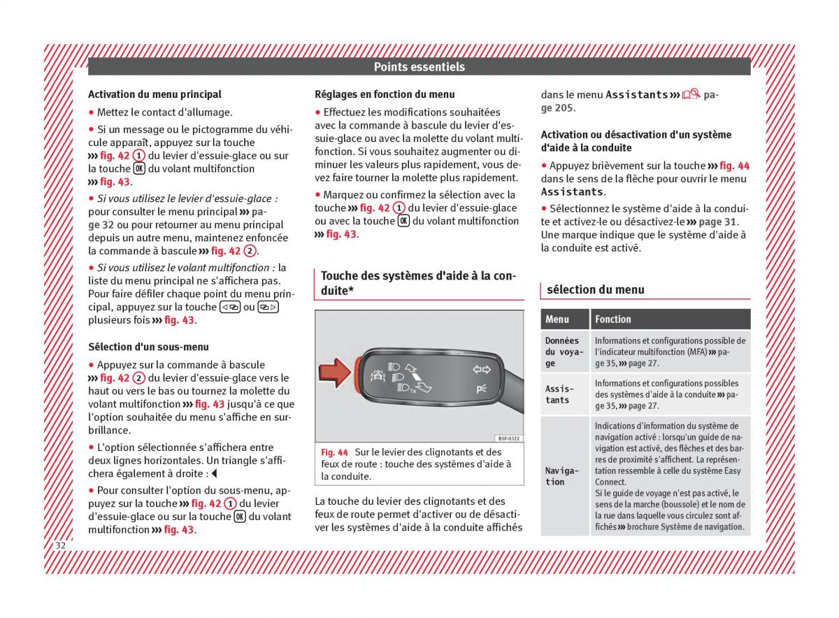 manuel du propriétaire  Seat Ateca manuel du proprietaire / page 34