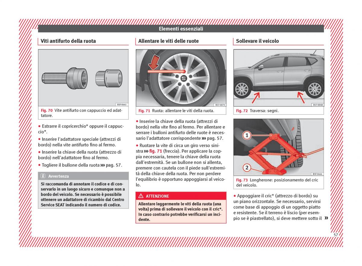 Seat Ateca manuale del proprietario / page 59