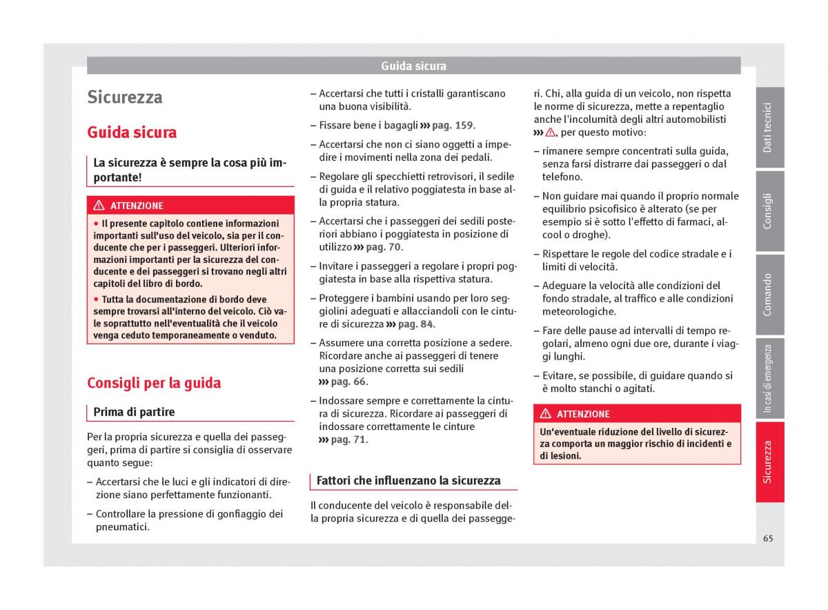 Seat Ateca manuale del proprietario / page 67