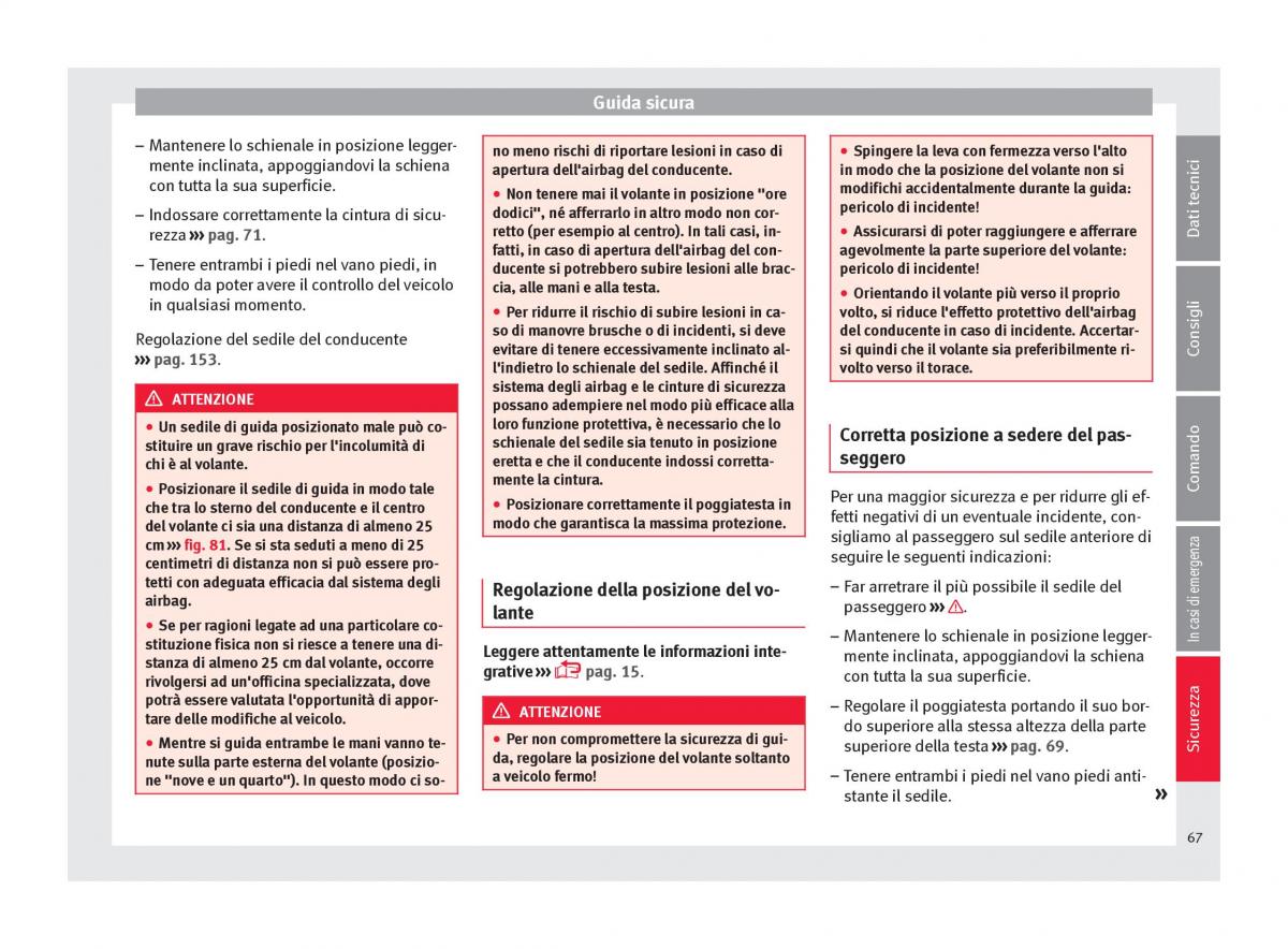 Seat Ateca manuale del proprietario / page 69