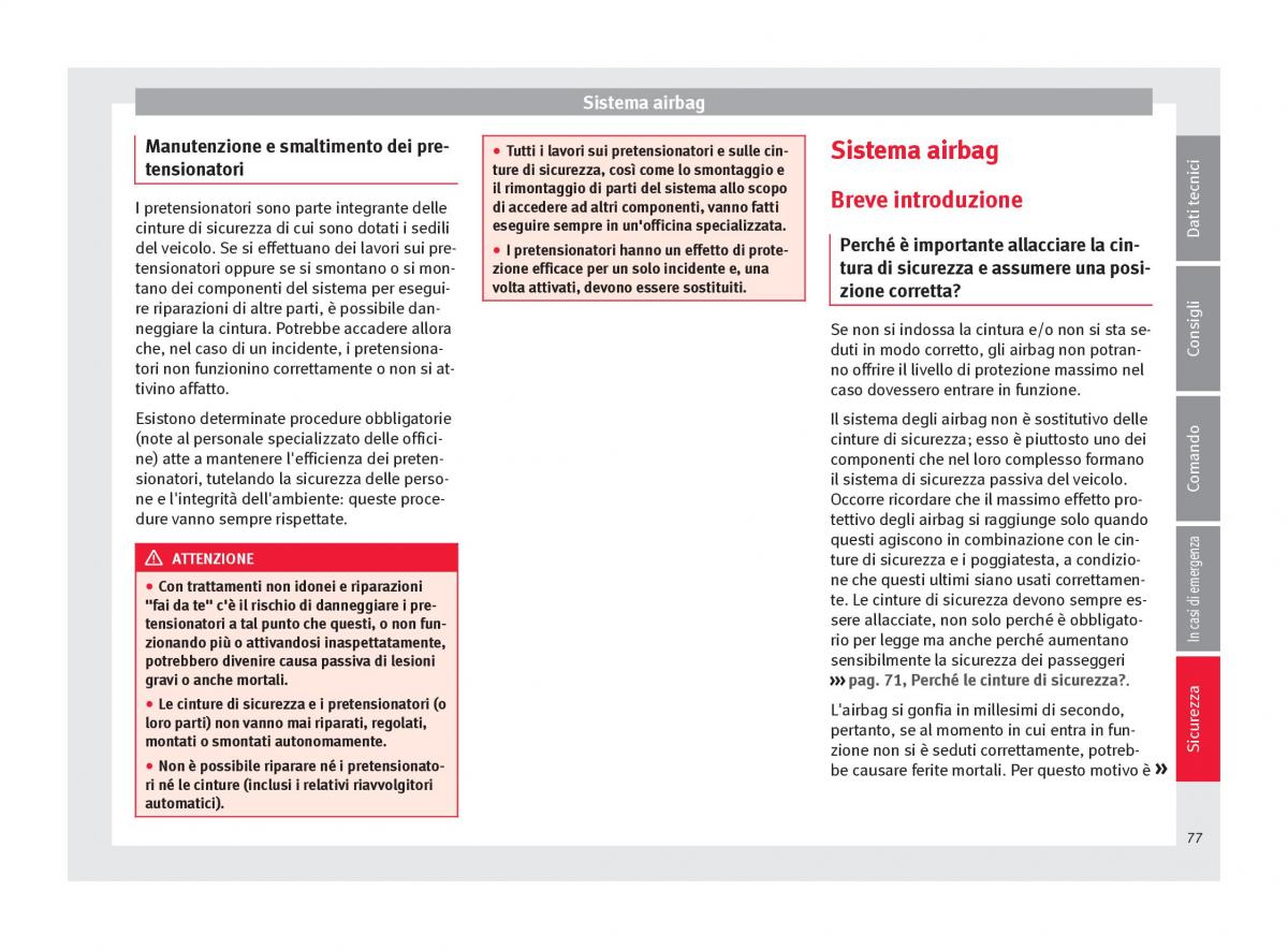 Seat Ateca manuale del proprietario / page 79