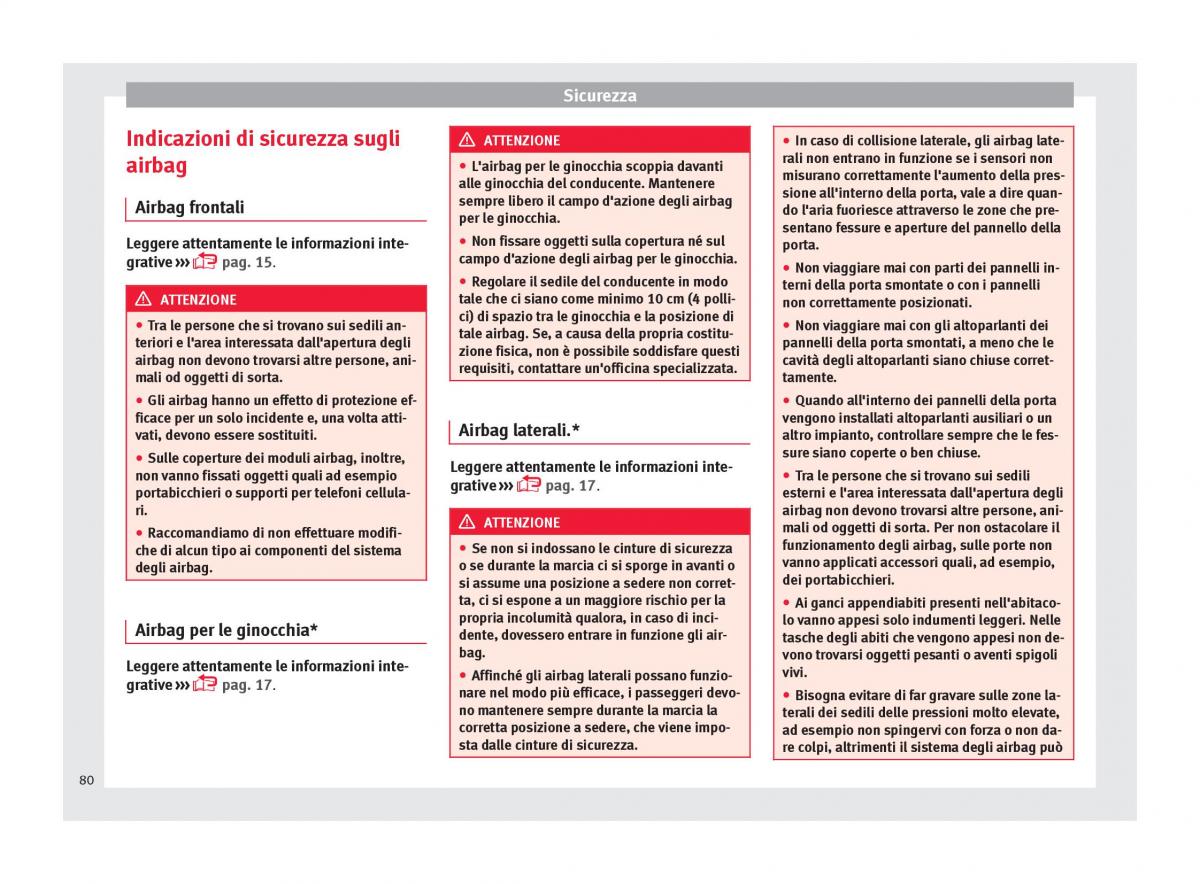 Seat Ateca manuale del proprietario / page 82