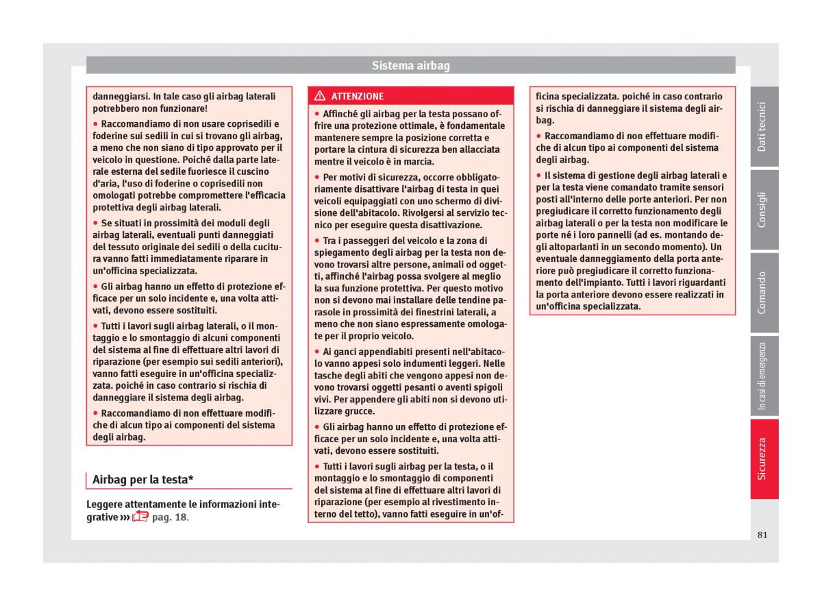 Seat Ateca manuale del proprietario / page 83