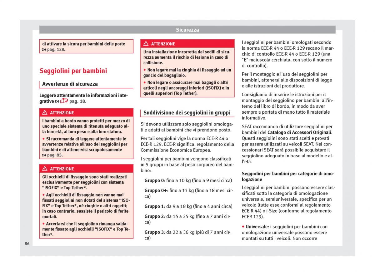 Seat Ateca manuale del proprietario / page 88