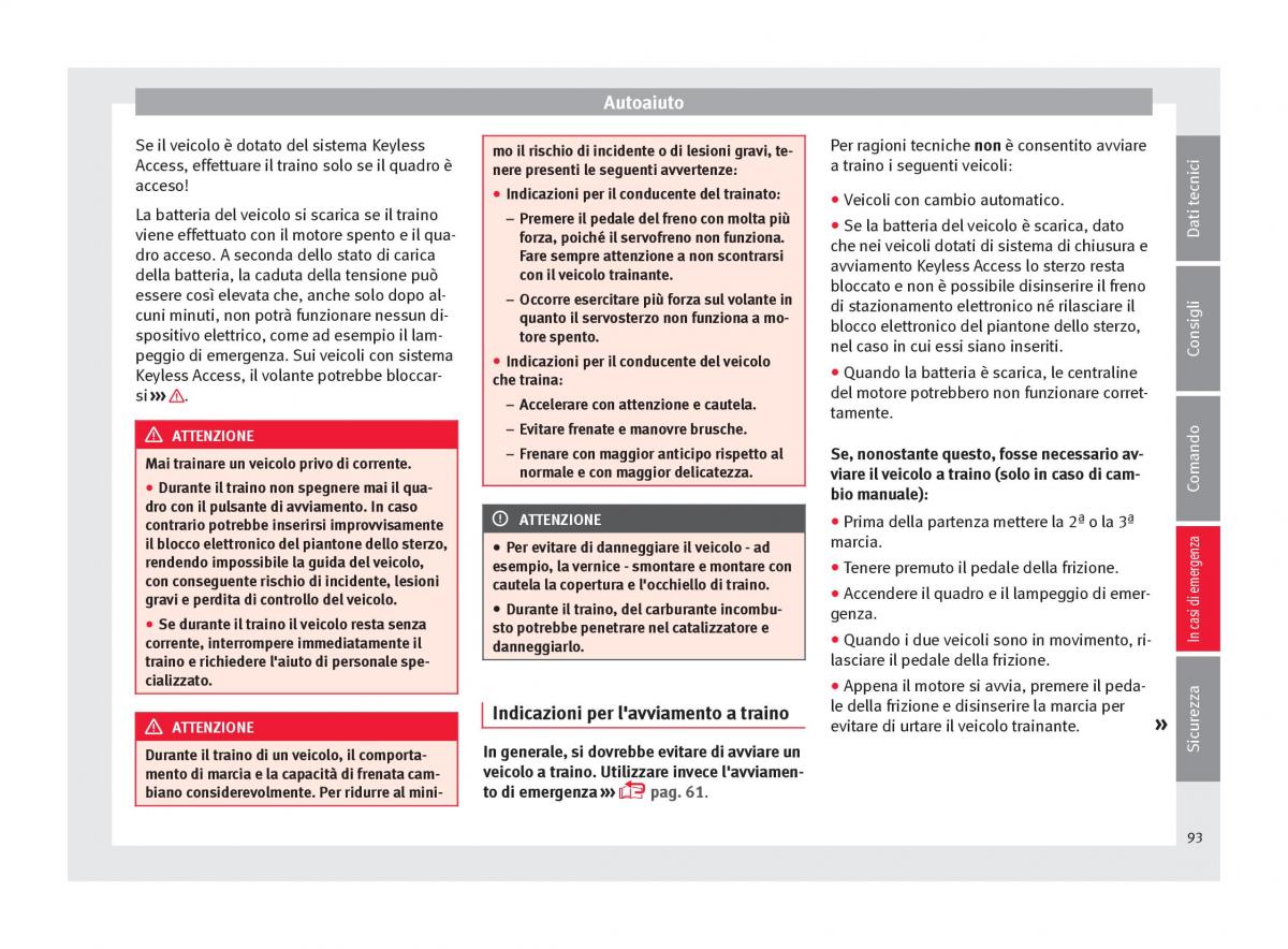 Seat Ateca manuale del proprietario / page 95