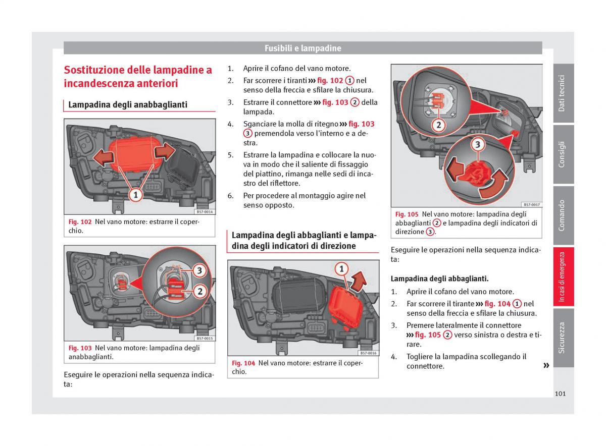 Seat Ateca manuale del proprietario / page 103