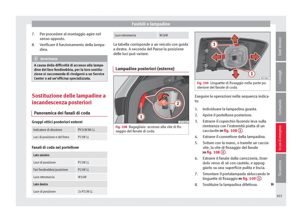 Seat Ateca manuale del proprietario / page 105