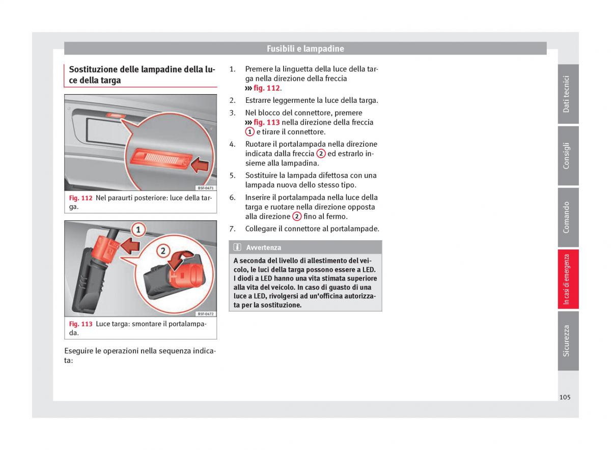 Seat Ateca manuale del proprietario / page 107