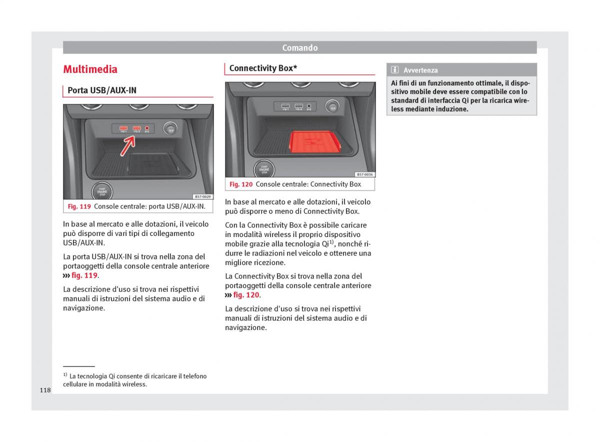 Seat Ateca manuale del proprietario / page 120