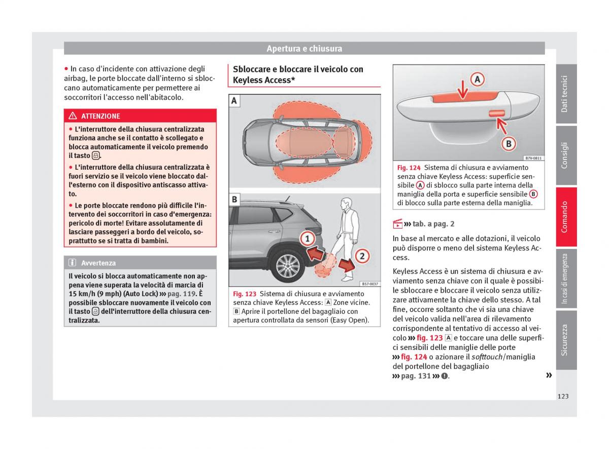 Seat Ateca manuale del proprietario / page 125