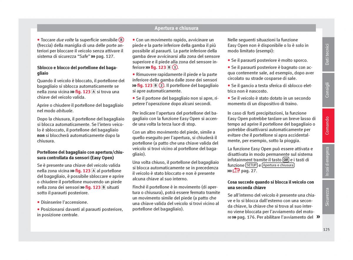 Seat Ateca manuale del proprietario / page 127