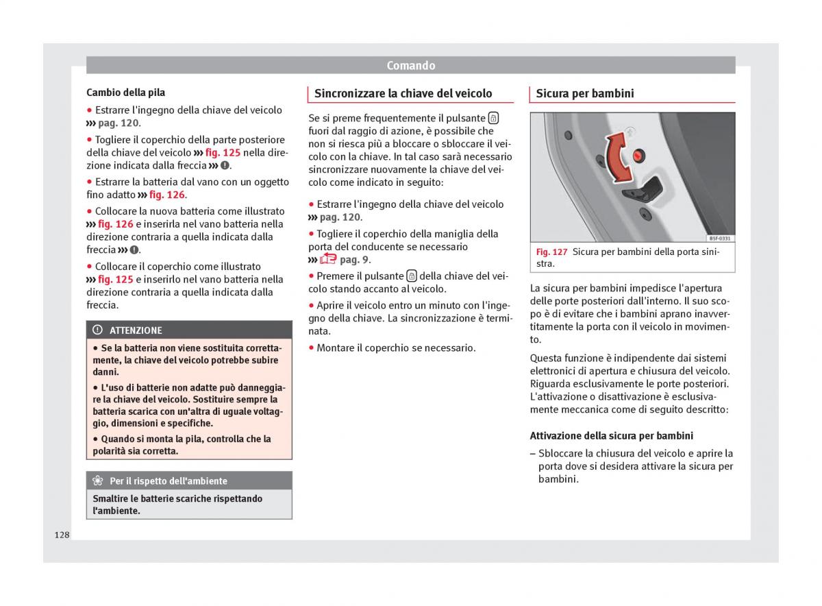 Seat Ateca manuale del proprietario / page 130