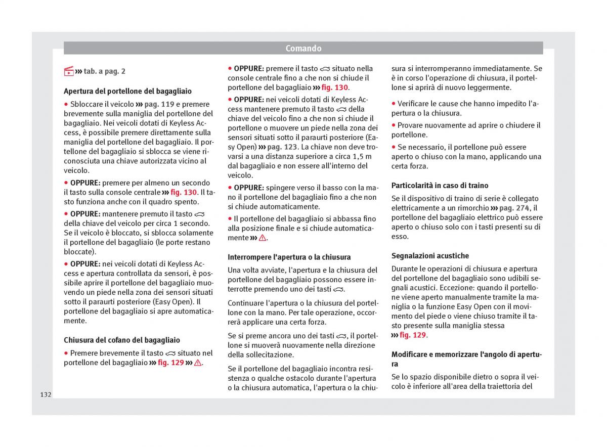 Seat Ateca manuale del proprietario / page 134