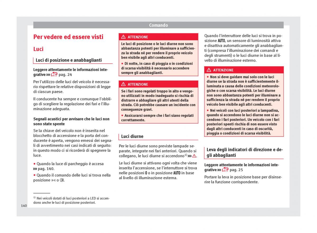 Seat Ateca manuale del proprietario / page 142