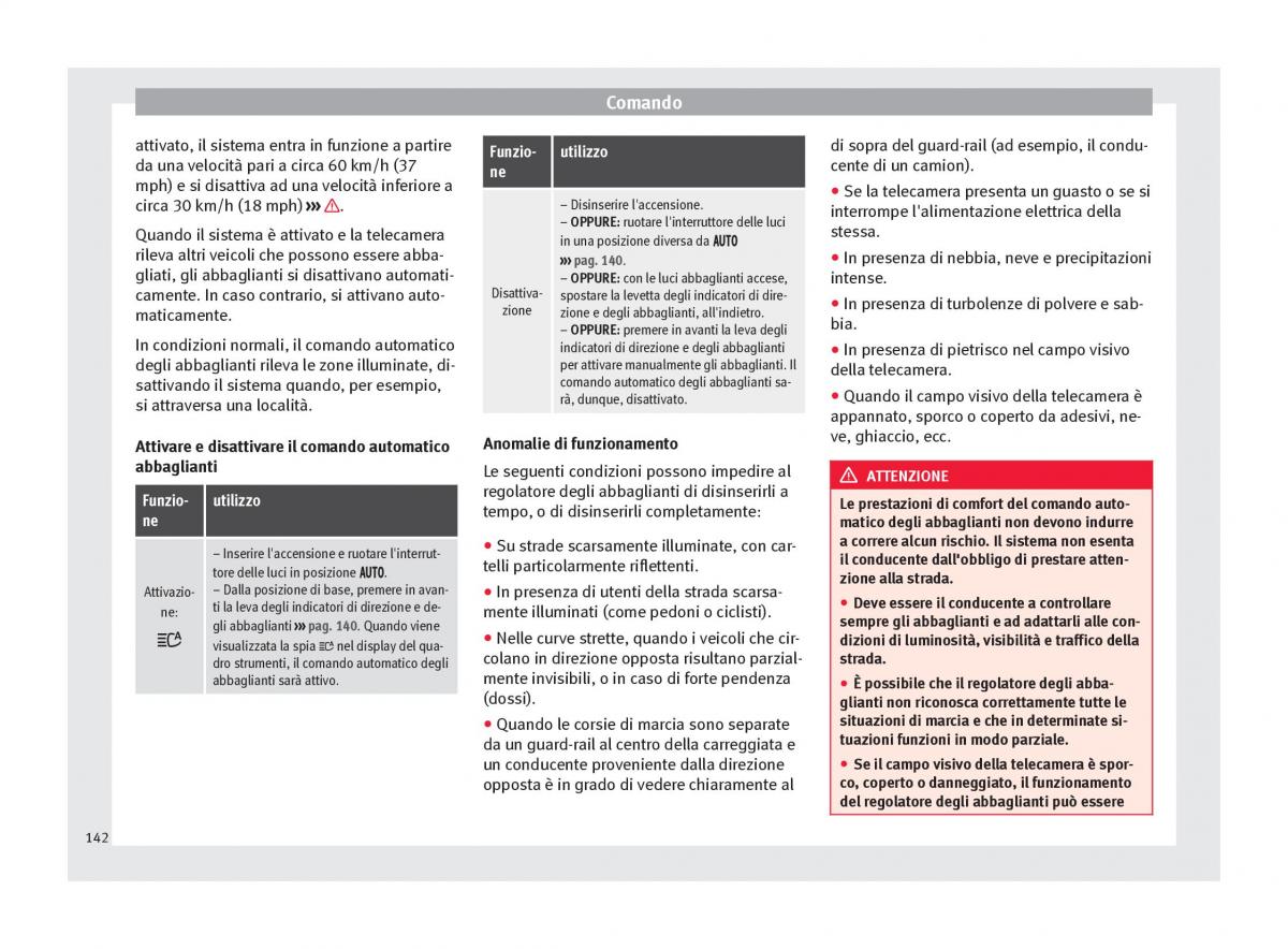 Seat Ateca manuale del proprietario / page 144