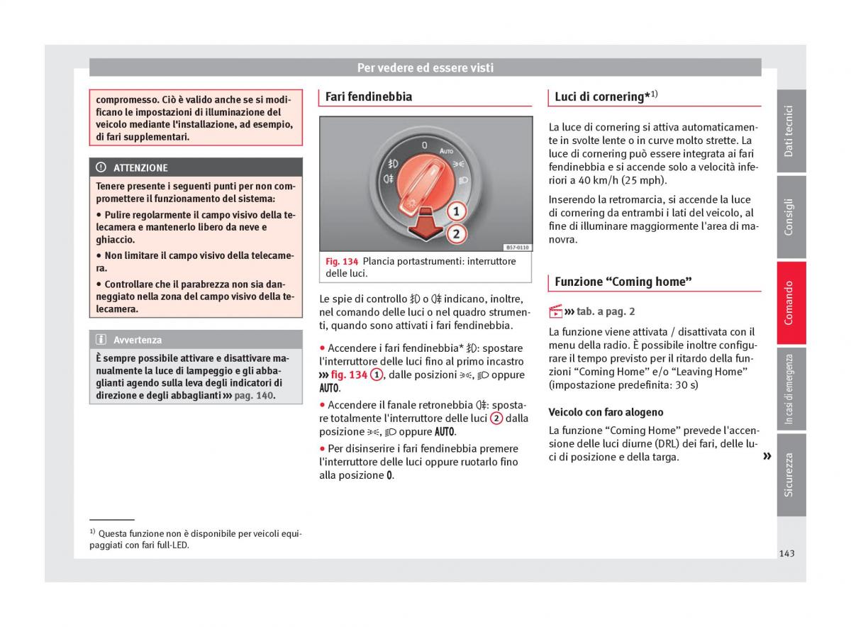 Seat Ateca manuale del proprietario / page 145