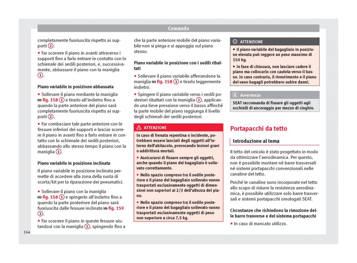 Seat Ateca manuale del proprietario / page 166