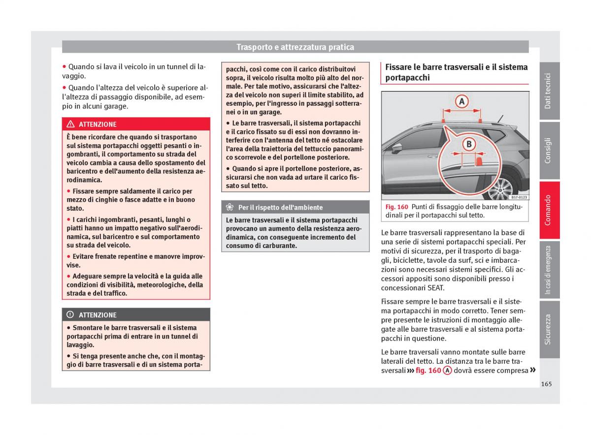 Seat Ateca manuale del proprietario / page 167