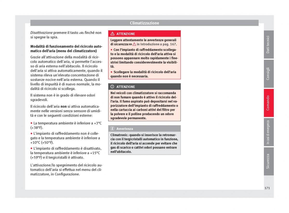 Seat Ateca manuale del proprietario / page 173