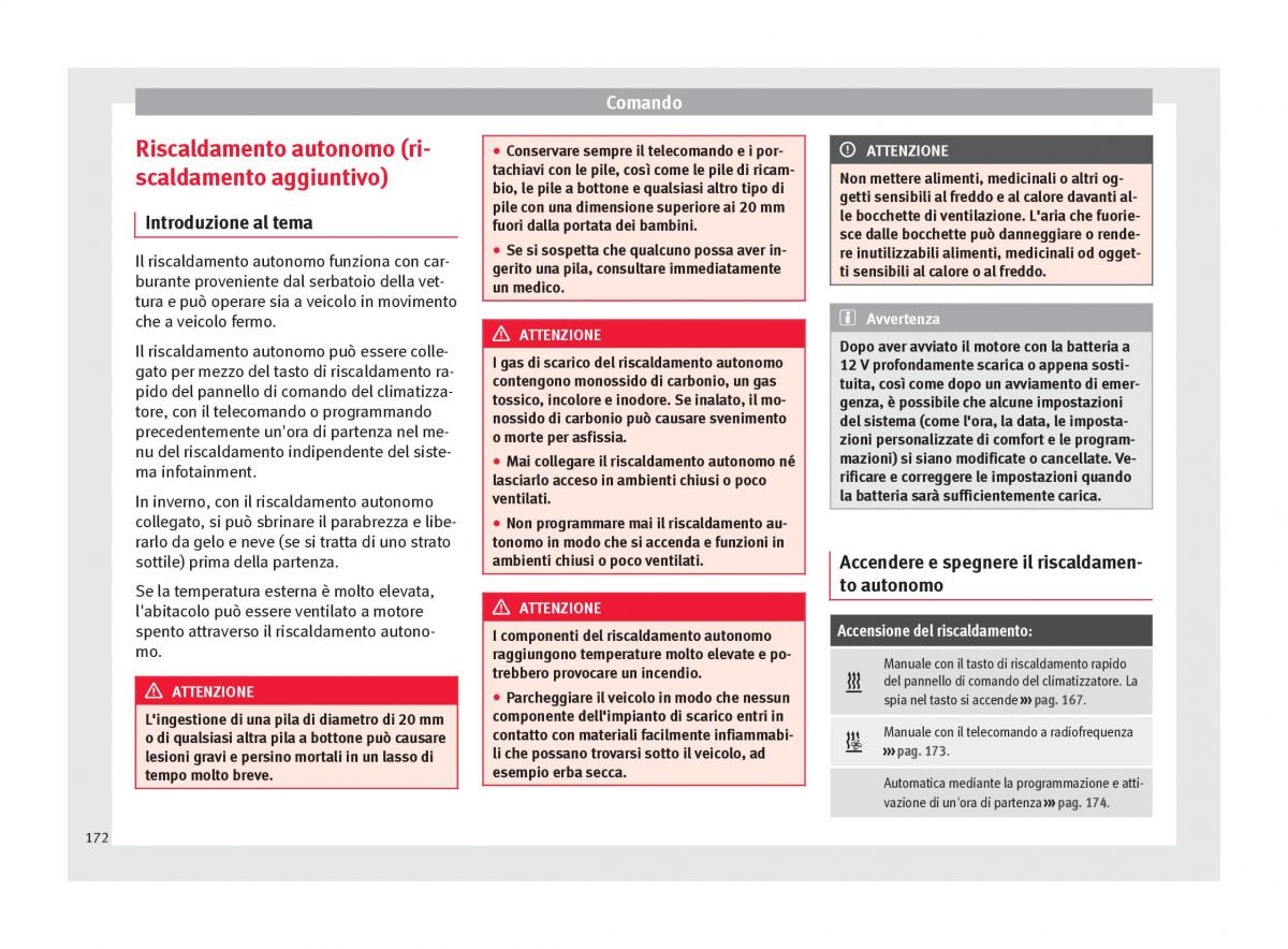 Seat Ateca manuale del proprietario / page 174