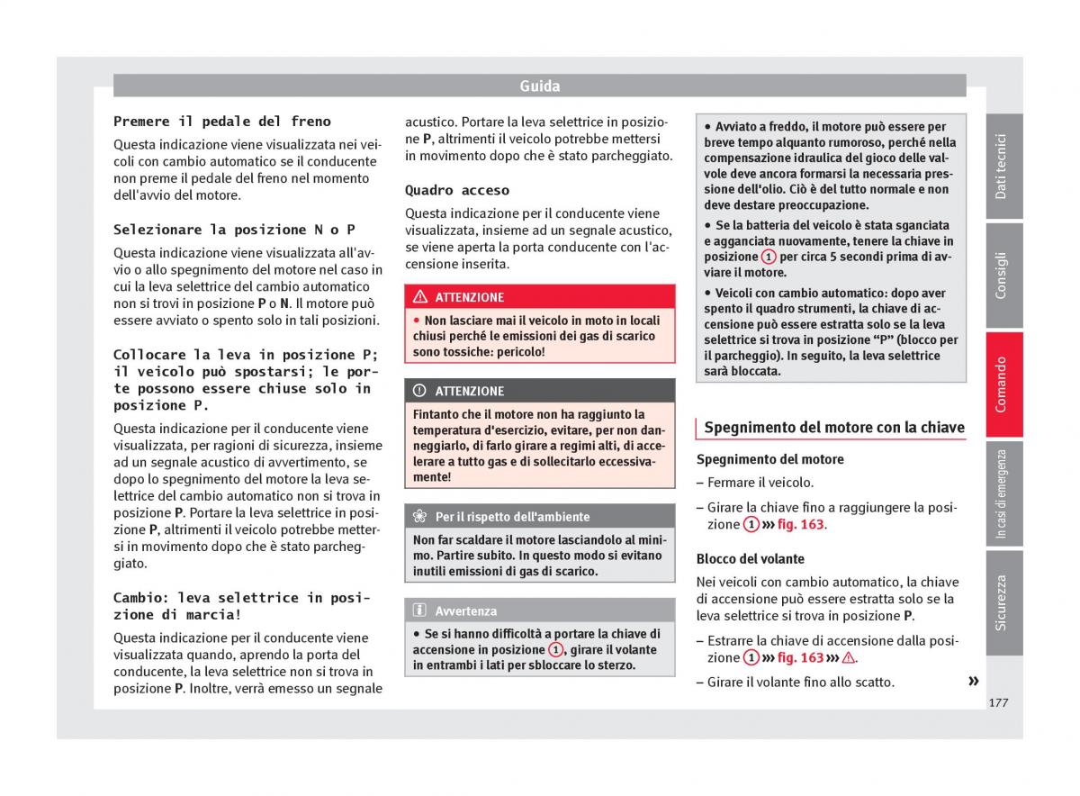 Seat Ateca manuale del proprietario / page 179