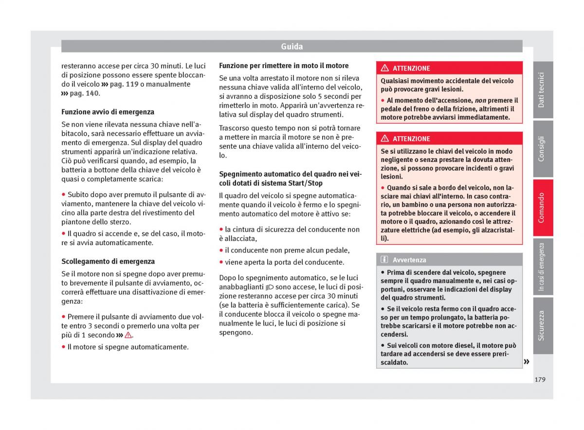 Seat Ateca manuale del proprietario / page 181