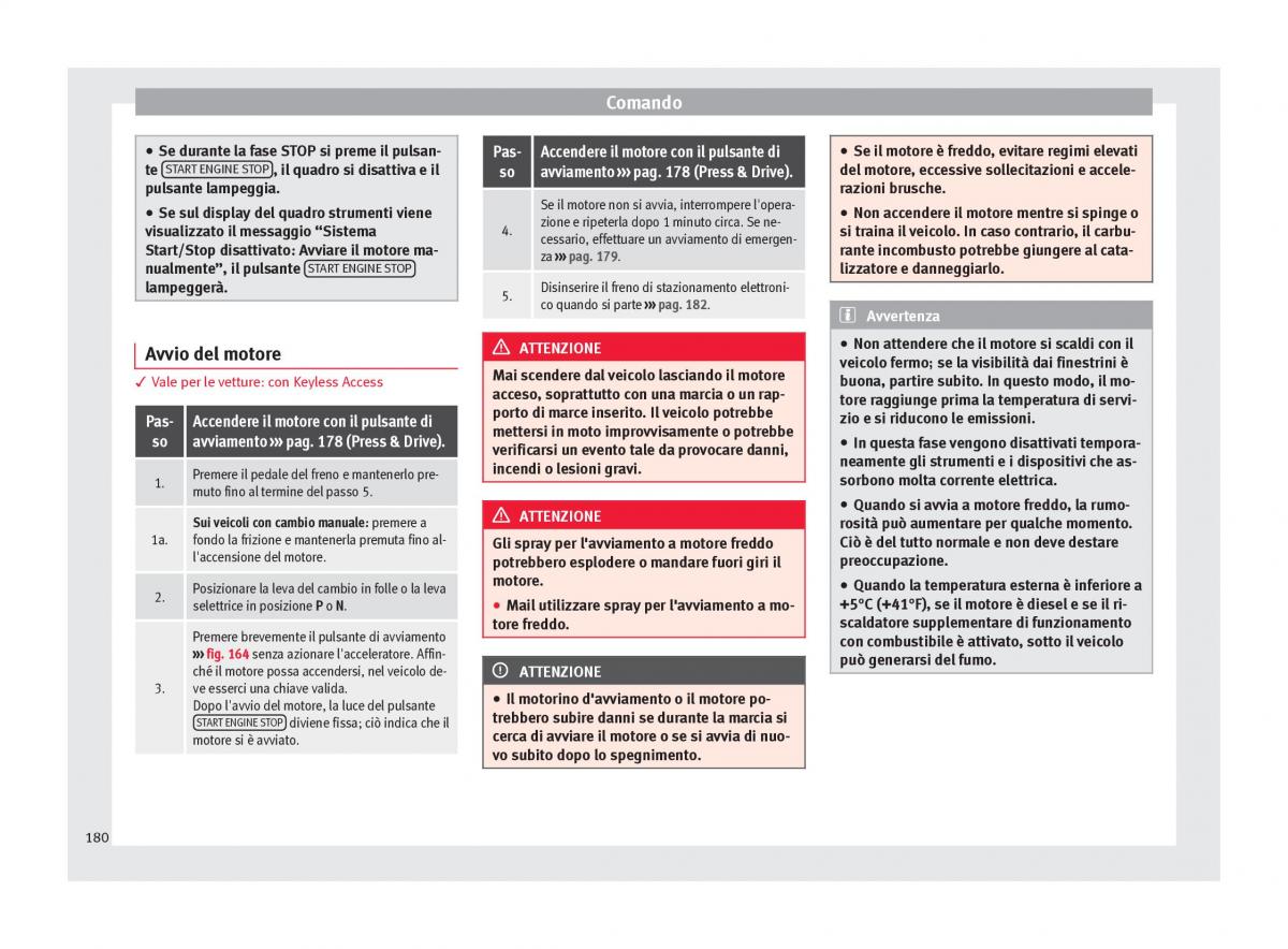 Seat Ateca manuale del proprietario / page 182