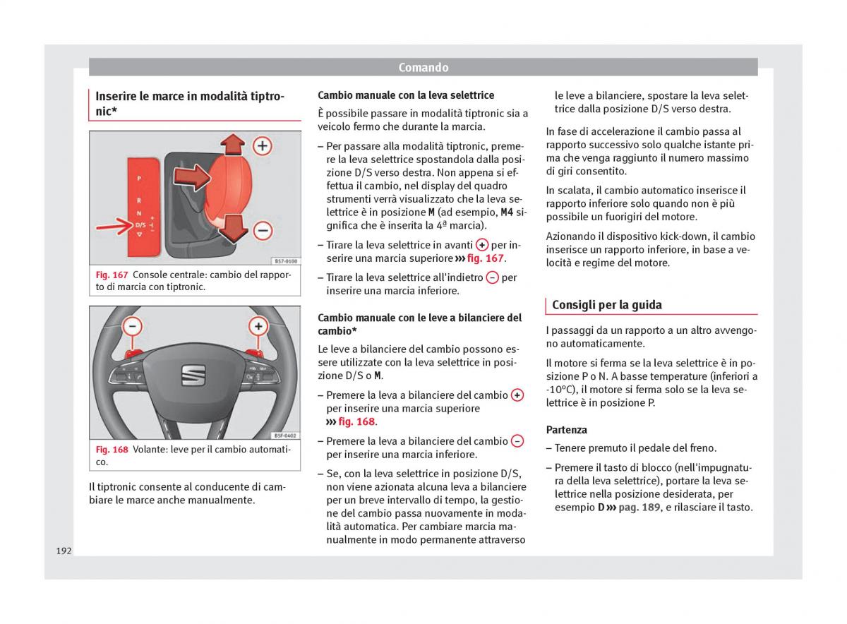 Seat Ateca manuale del proprietario / page 194