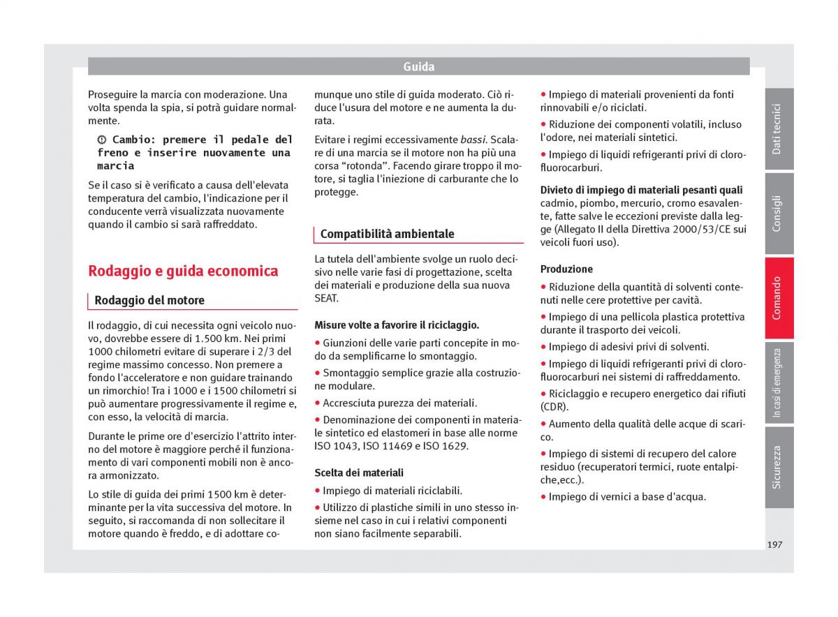 Seat Ateca manuale del proprietario / page 199