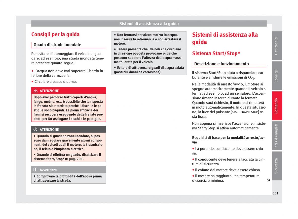 Seat Ateca manuale del proprietario / page 203