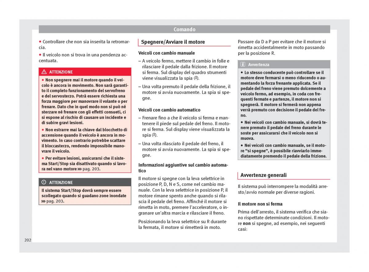 Seat Ateca manuale del proprietario / page 204