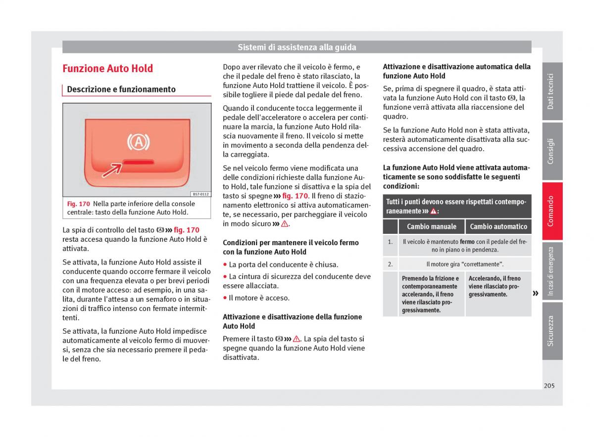 Seat Ateca manuale del proprietario / page 207