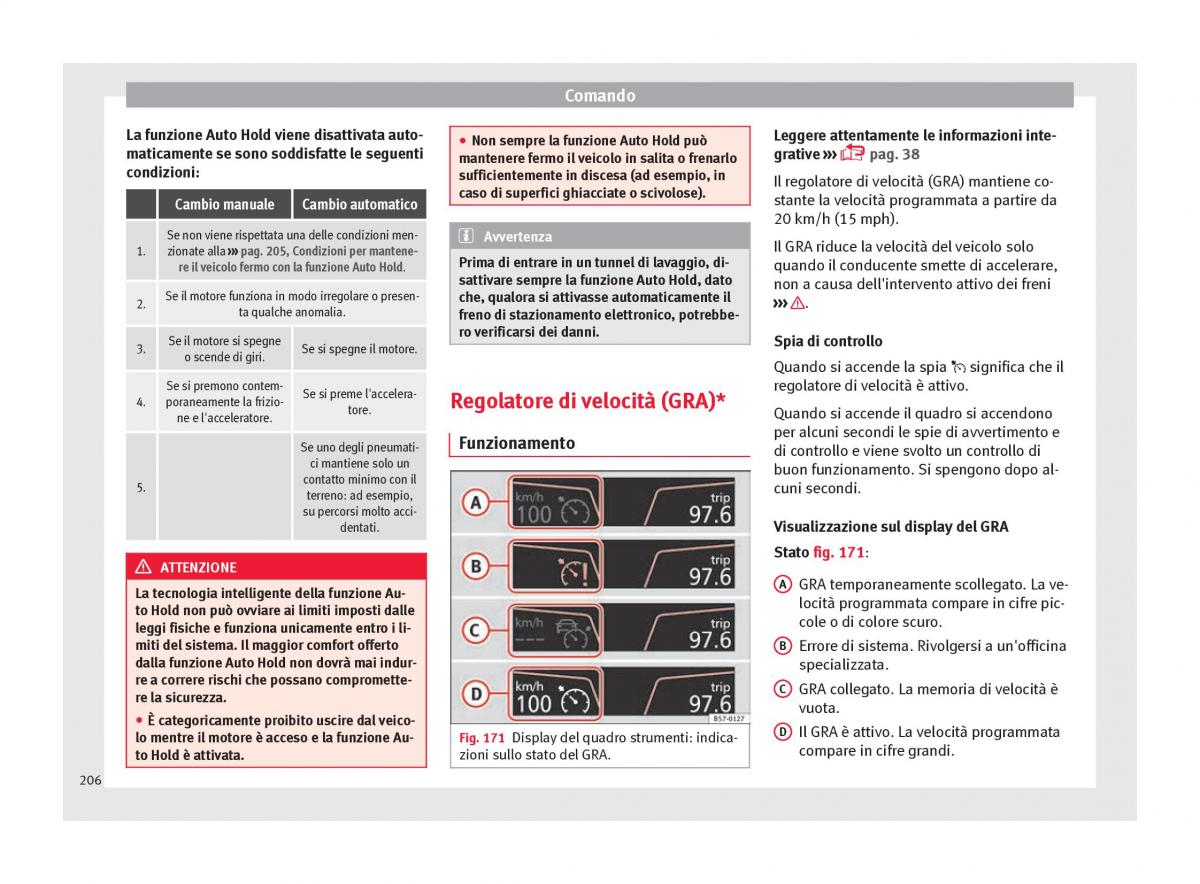 Seat Ateca manuale del proprietario / page 208