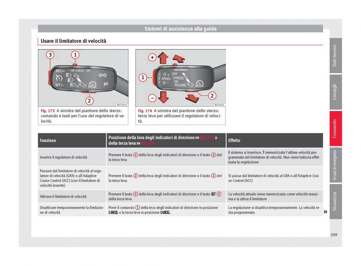 Seat Ateca manuale del proprietario / page 211